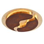 LED-plafondlamp Nevis Lava I staal - 1 lichtbron - Diameter: 50 cm