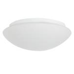 LED-plafondlamp Onion glas/staal wit 1 lichtbron