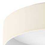 LED-Deckenleuchte Palomaro Webstoff / Kunststoff - 1-flammig - Creme - Durchmesser: 32 cm