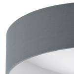 LED-Deckenleuchte Palomaro Webstoff / Kunststoff - 1-flammig - Matt Blaugrau - Durchmesser: 32 cm
