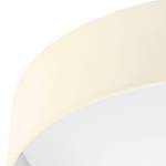 LED-Deckenleuchte Palomaro Webstoff / Kunststoff - 1-flammig - Creme - Durchmesser: 50 cm