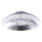 Plafonnier LED Plate Leaf Acier - 1 ampoule - Argenté - Abat-jour diamètre : 30 cm