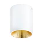 Plafonnier LED Polasso V Aluminium / Matériau synthétique - 1 ampoule - Blanc / Doré