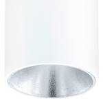 Plafonnier LED Polasso V Aluminium / Matériau synthétique - 1 ampoule - Blanc / Argenté