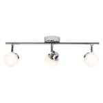 LED-Deckenleuchte Rory 3-flammig Silber Metall, verchromt