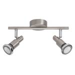 Plafonnier LED Ryan 2 ampoules Métal Argenté / Chrome