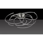 LED-Deckenleuchte Salina Twist Acrylglas / Metall - 1-flammig - Breite: 70 cm