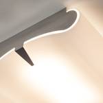 LED-plafondlamp Secret glas/staal wit 2 lichtbronnen