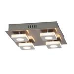Lampada da soffitto LED Transit 4 luci Alluminio Color argento