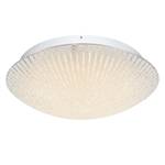 LED-Deckenleuchte Vanilla V Opalglas / Metall - 1-flammig - Durchmesser Lampenschirm: 50 cm