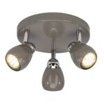 Plafonnier LED Milano II Métal - Gris / Chrome