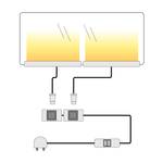 Éclairage LED pour tablettes verre Brook 2 éléments - Blanc