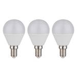 Ampoules LED Novoli (lot de 3) Blanc - Verre - Hauteur : 8 cm