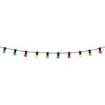 LED-Lichterkette bunt 7,5m Multicolor Kunststoff