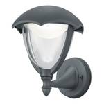 LED-wandlamp Gracht I kunststof/aluminium - 1 lichtbron - Antraciet