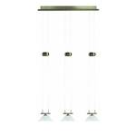 Suspension LED Alessia Laiton vieilli Métal 3 ampoules