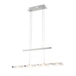 LED-Pendelleuchte Asiri 4-flammig Silber Nickel