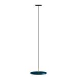 Suspension LED Asteria Acier / Aluminium - 1 ampoule - Pétrole - Bleu pétrole