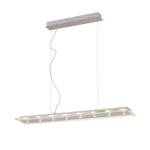 LED-hanglamp metaal/glas zilverkleurig