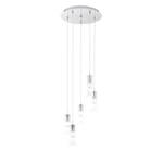 Suspension LED Pancento II Matériau synthétique / Acier - 5 ampoules