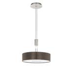 Suspension LED Romao I Lin / Acier - 1 ampoule - Noix de muscade - Abat-jour diamètre : 53 cm