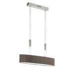 LED-hanglamp Romao II linnen/staal - 4 lichtbronnen - Nootmuskaat - Aantal lichtbronnen: 4