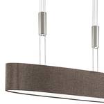 LED-hanglamp Romao II linnen/staal - 4 lichtbronnen - Nootmuskaat - Aantal lichtbronnen: 4