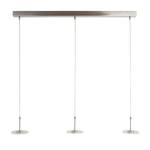 Suspension LED Santander 3 ampoules Nickel mat