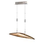 Suspension LED Shine-Mussel Aluminium - 5 ampoules - Doré - Largeur : 105 cm