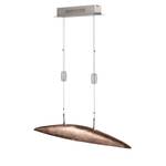 LED-hanglamp Shine-Mussel aluminium - 5 lichtbronnen - Koper - Breedte: 105 cm