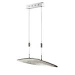 LED-Pendelleuchte Shine-Mussel Aluminium - 5-flammig - Silber - Breite: 105 cm