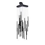 LED-Pendelleuchte Starshower Acrylglas / Aluminium - 24-flammig