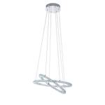 LED-hanglamp Varrazo kristalglas/staal - 1 lichtbron