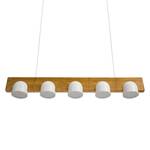 LED-hanglamp Vica ijzer/massief eikenhout