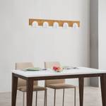 LED-hanglamp Vica ijzer/massief eikenhout