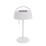 Lumière solaire LED extérieure 1 ampoule Blanc Métal