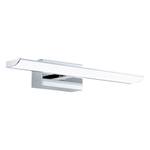 Applique murale LED Tabiano Matière synthétique / Acier - 1 ampoule - Chrome - Largeur : 41 cm