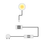 LED-power spot wit - Imitatie Afrikaans wengéhout