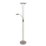 Lampadaire LED Mexlite 2 ampoules Nickel mat