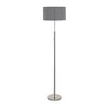 Lampadaire LED Romao Lin / Acier - 1 ampoule - Gris - Gris