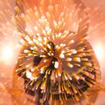 LED-Tischleuchte Firework Effektglas / Eisen - 1-flammig