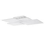 Applique murale/plafond LED Ouadrifoglio Verre / Acier Blanc 1 ampoule