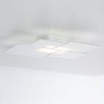 LED-wand- en plafondlamp Ouadrifoglio glas/staal wit 1 lichtbron