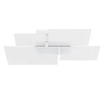 Applique murale/plafond LED Ouadrifoglio Verre / Acier Blanc 1 ampoule