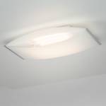 Lampada da parete o soffitto Poema Vetro/Acciaio Bianco 2 luci