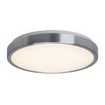 Lampada LED da parete e soffitto Ethan 1 luce Bianco Acciaio inox