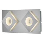LED-Wandleuchte Easley Acrylglas / Metall - Flammenanzahl: 2