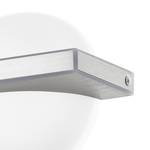 LED-wandlamp Boldo kunststof / aluminium - 1 lichtbron - Aluminiumkleurig/wit