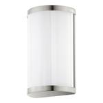 LED-wandlamp Cupella kunststof / staal - 2 lichtbronnen - Wit/Nikkel