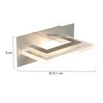 LED-wandlamp Humilus 1 lichtbron mat nikkelkleurig